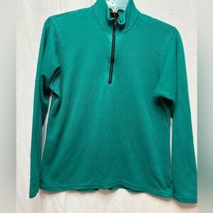 Kids Quarter-Zip Pullover Shirt - Teal